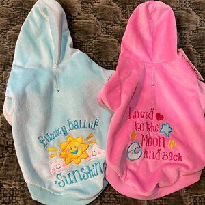 2 Dog Hoodies NWT Size Small